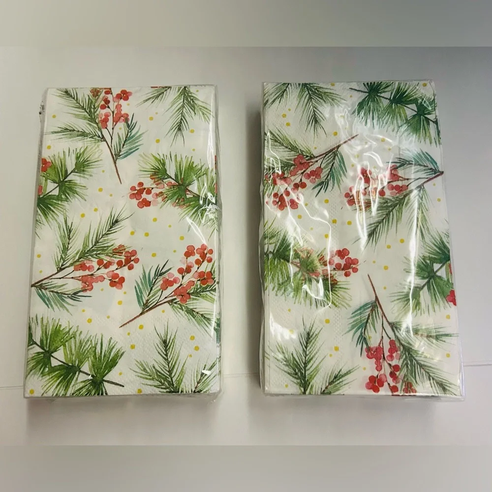 New Lady Jayne 136 Pieces Christmas Plates Napkins Guest Towels Cambodia 5 Piece